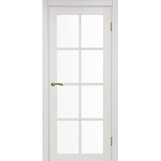 Дверь межкомнатная Турин 541 ясень перламутровый стекло