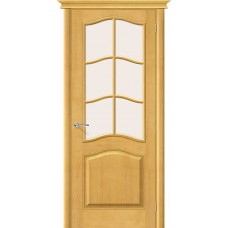 Дверь межкомнатная М7 Т-04 медовый стекло