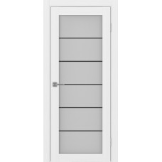 Дверь межкомнатная Турин 501 АСС  молдинг SG белый лёд стекло