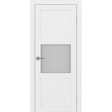 Дверь межкомнатная Турин 530 белый лёд стекло