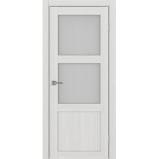 Дверь межкомнатная Турин 530 (2) ясень серебристый стекло