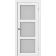 Дверь межкомнатная Турин 530 (3) белый лёд стекло