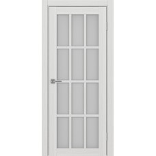 Дверь межкомнатная Турин 542 ясень серебристый стекло