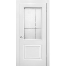 Дверь межкомнатная Роял 2 белый эмаль стекло