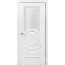 Дверь межкомнатная Роял 4 белый эмаль стекло