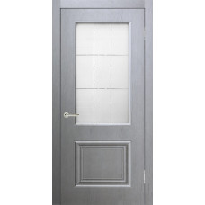 Дверь межкомнатная Роял 2 серый стекло