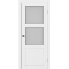 Дверь межкомнатная Турин 530 (2) белый лёд стекло