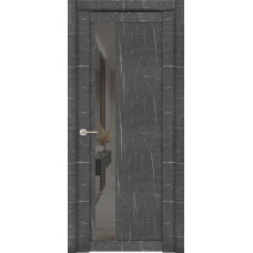 Дверь межкомнатная Uniline Mramor 30004/1 торос графит зеркало