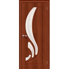 Дверь межкомнатная Лотос-2 итальянский орех стекло