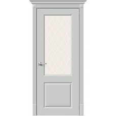 Дверь межкомнатная Скинни-13 серый стекло
