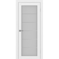 Дверь межкомнатная Турин 501 АСС  молдинг SC белый лёд стекло