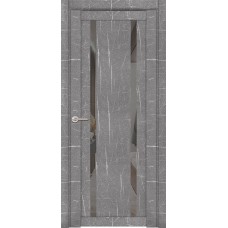 Дверь межкомнатная Uniline Mramor 30006/1 торос серый зеркало