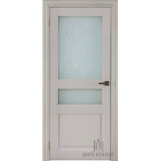 Дверь межкомнатная Версаль 40006 ясень перламутр стекло