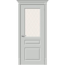 Дверь межкомнатная Скинни-15.1 серый стекло