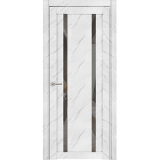 Дверь межкомнатная Uniline Mramor 30006/1 монте белый зеркало