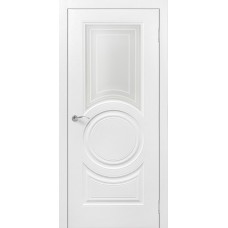 Дверь межкомнатная Роял 4 белый эмаль стекло