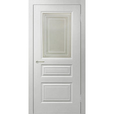 Дверь межкомнатная Роял 3 белый стекло