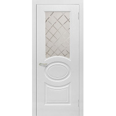 Дверь межкомнатная Роял 1 белый стекло