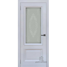 Дверь межкомнатная Неаполь 1 серый шелк (Ral 7047) стекло