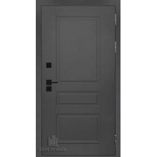 Дверь входная взломостойкая Сенатор ПЛЮС SOLID, цвет серый нубук soft, панель - вена 3d цвет белый ясень