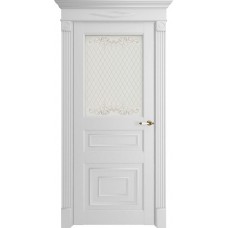 Дверь межкомнатная Флоренс 62001 серена белый стекло