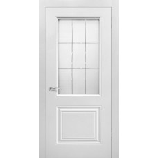 Дверь межкомнатная Роял 2 белый стекло