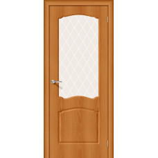 Дверь межкомнатная Альфа-2 миланский орех стекло