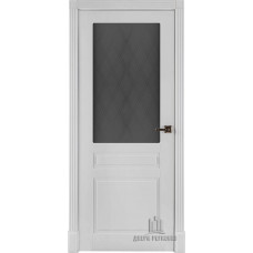 Дверь межкомнатная Прага эмаль белая стекло