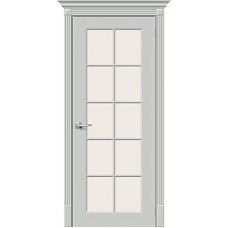 Дверь межкомнатная Скинни-11 серый стекло